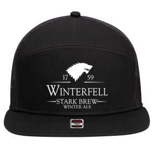 Winterfell College Stark Brew 7 Panel Mesh Trucker Snapback Hat