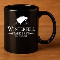 Winterfell College Stark Brew 11oz C Handle Ceramic Mug