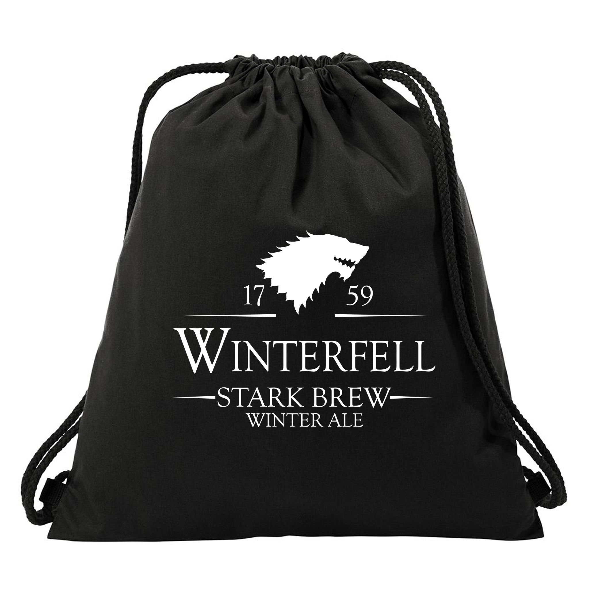 Winterfell College Stark Brew Drawstring Bag