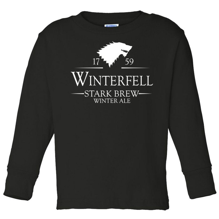 Winterfell College Stark Brew Toddler Long Sleeve Shirt