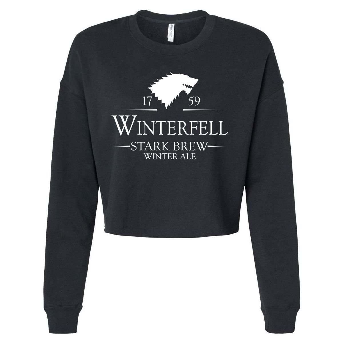 Winterfell College Stark Brew Cropped Pullover Crew