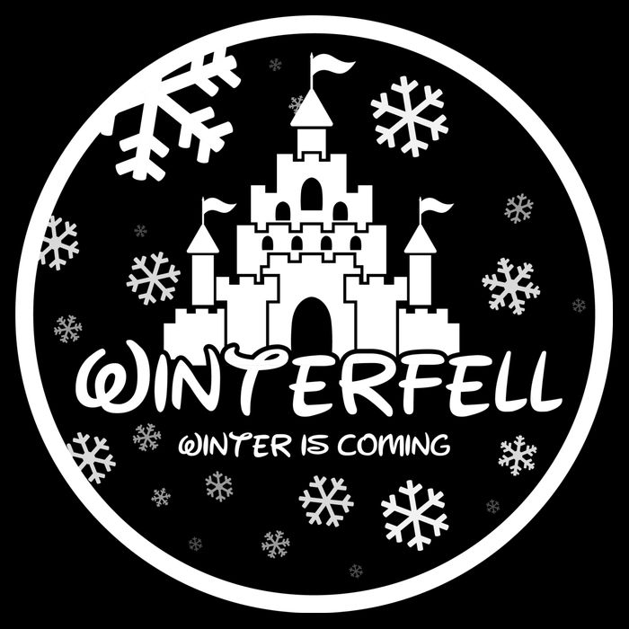 Winterfell Parody Logo Winter Is Coming Cooling Performance Crew T-Shirt