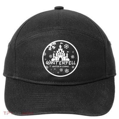 Winterfell Parody Logo Winter Is Coming 7-Panel Snapback Hat