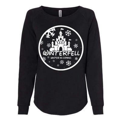 Winterfell Parody Logo Winter Is Coming Womens California Wash Sweatshirt