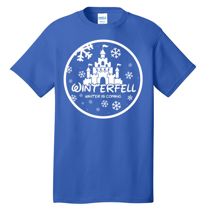 Winterfell Parody Logo Winter Is Coming Tall T-Shirt