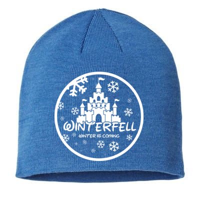 Winterfell Parody Logo Winter Is Coming Sustainable Beanie