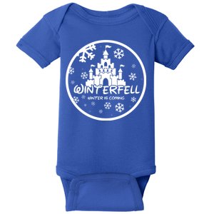 Winterfell Parody Logo Winter Is Coming Baby Bodysuit