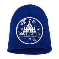 Winterfell Parody Logo Winter Is Coming Short Acrylic Beanie