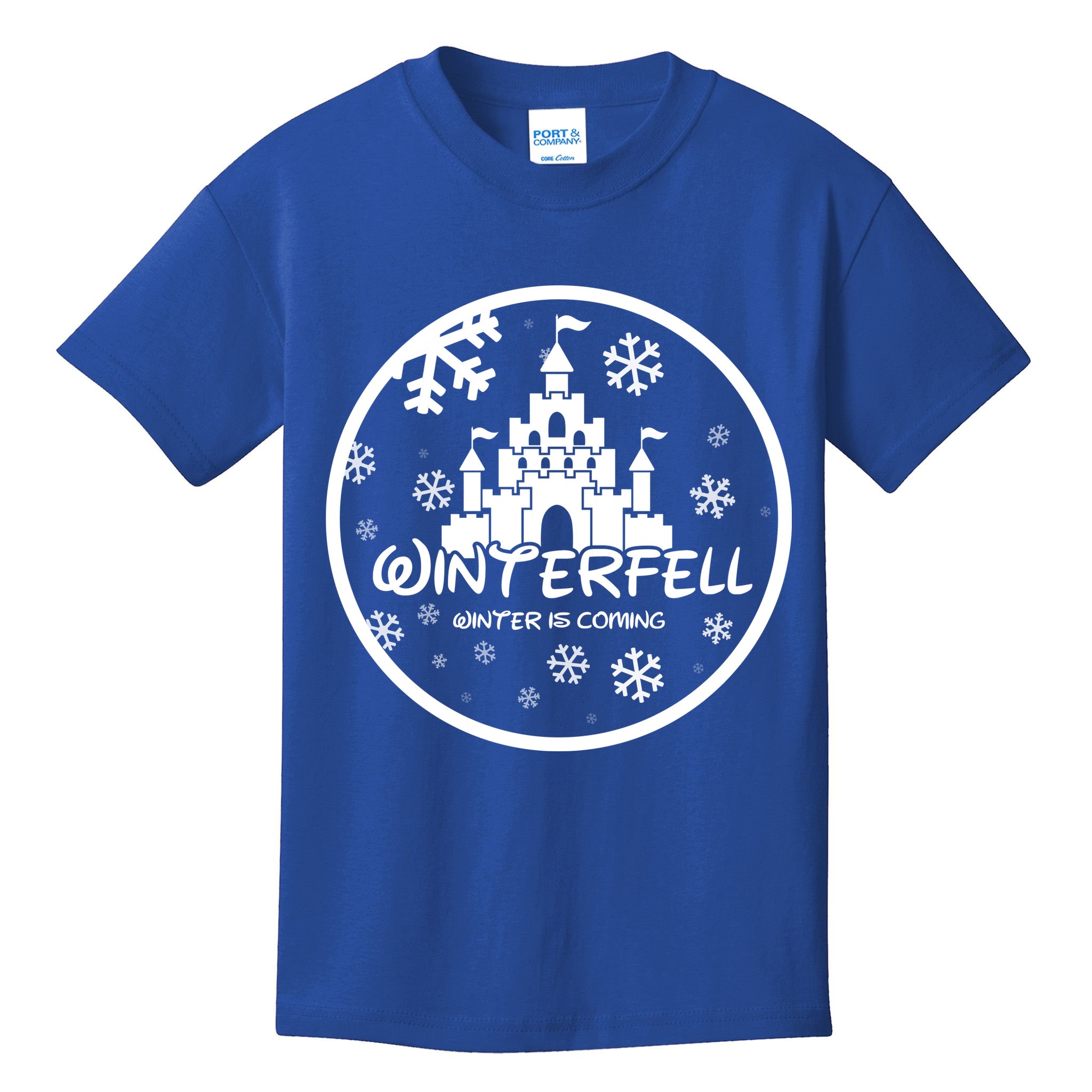 Winterfell Parody Logo Winter Is Coming Kids T-Shirt