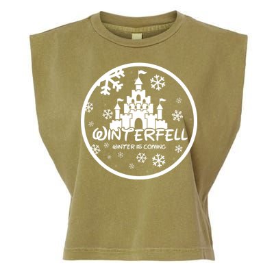 Winterfell Parody Logo Winter Is Coming Garment-Dyed Women's Muscle Tee