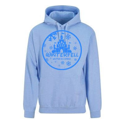 Winterfell Parody Logo Winter Is Coming Unisex Surf Hoodie