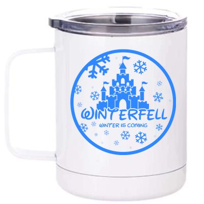 Winterfell Parody Logo Winter Is Coming 12 oz Stainless Steel Tumbler Cup