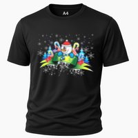 Winter's Snowman Holiday Cooling Performance Crew T-Shirt