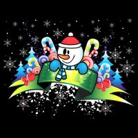 Winter's Snowman Holiday Cooling Performance Crew T-Shirt