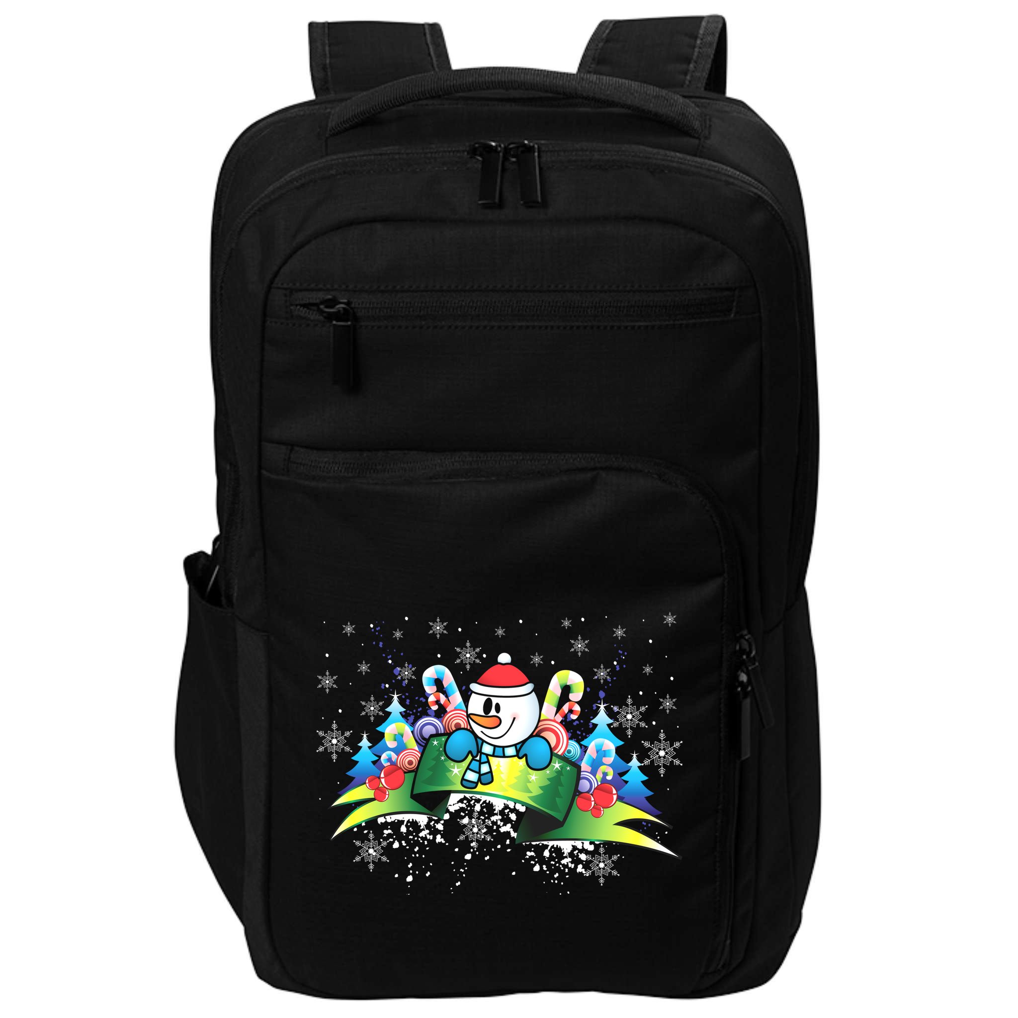 Winter's Snowman Holiday Impact Tech Backpack