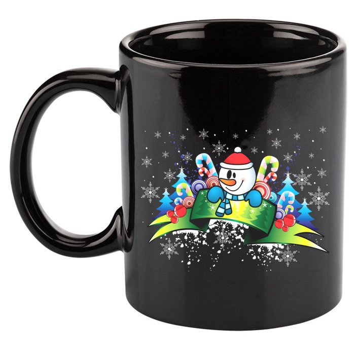 Winter's Snowman Holiday 11oz C Handle Ceramic Mug