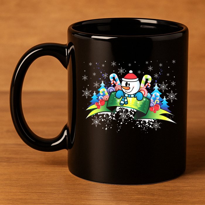 Winter's Snowman Holiday 11oz C Handle Ceramic Mug