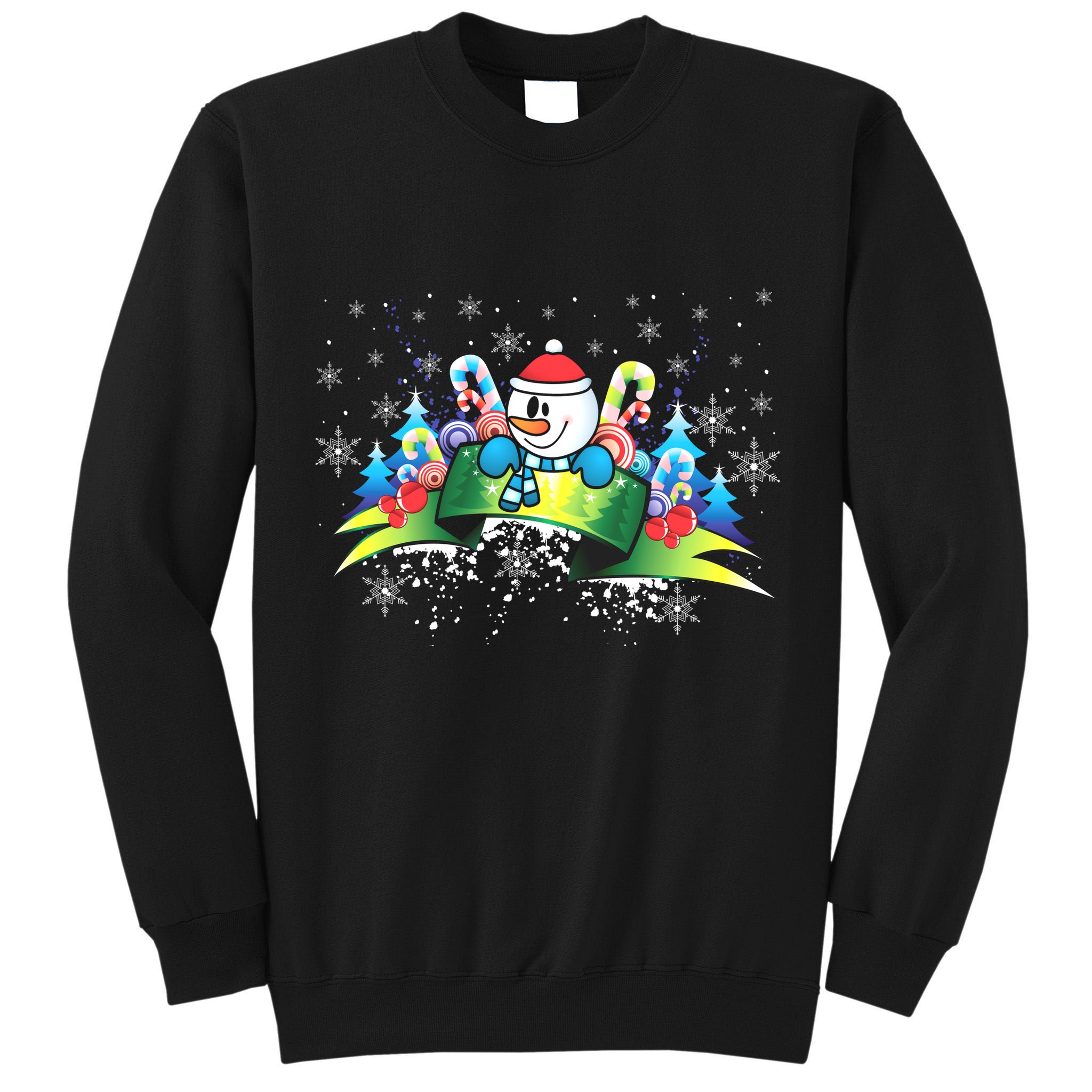 Winter's Snowman Holiday Tall Sweatshirt