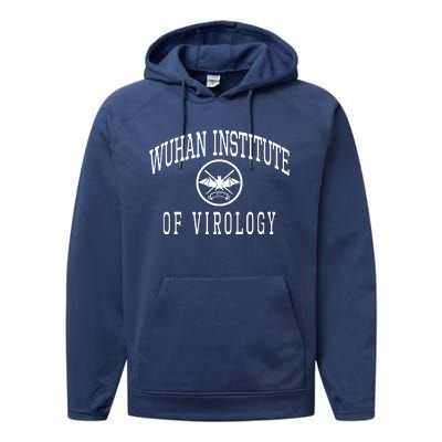 Wuhan Institute Of Virology Performance Fleece Hoodie