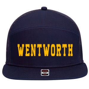 Wentworth Institute Of Technology 7 Panel Mesh Trucker Snapback Hat