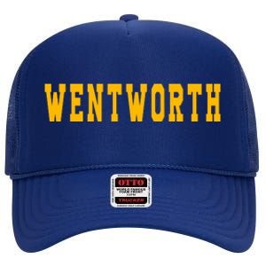 Wentworth Institute Of Technology High Crown Mesh Back Trucker Hat