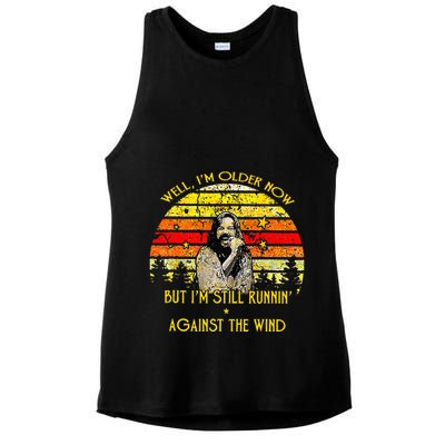 Well I’m Older Now But I’m Still Running Against The Wind Ladies PosiCharge Tri-Blend Wicking Tank