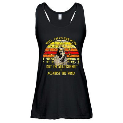 Well I’m Older Now But I’m Still Running Against The Wind Ladies Essential Flowy Tank