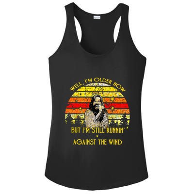 Well I’m Older Now But I’m Still Running Against The Wind Ladies PosiCharge Competitor Racerback Tank