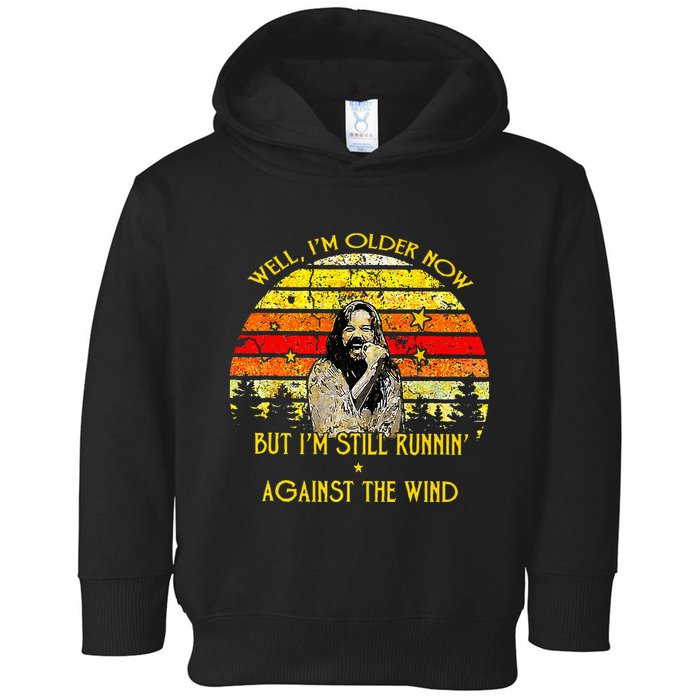 Well I’m Older Now But I’m Still Running Against The Wind Toddler Hoodie