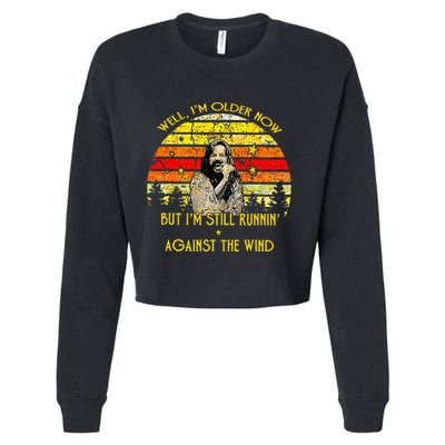 Well I’m Older Now But I’m Still Running Against The Wind Cropped Pullover Crew