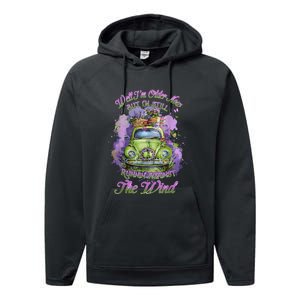 Well Im Older Now But Im Still Running Against The Wind Performance Fleece Hoodie