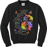 Womens I Only Can Imagine Faith Christian Faith Jesus God Lover Kids Sweatshirt