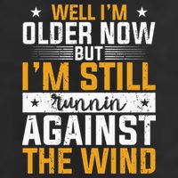 Well I’m Older Now But I’m Still Running Against The Wind Crop Fleece Hoodie