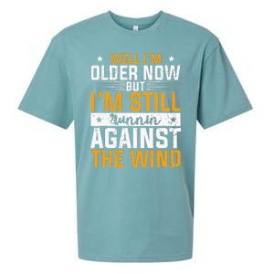 Well I’m Older Now But I’m Still Running Against The Wind Sueded Cloud Jersey T-Shirt