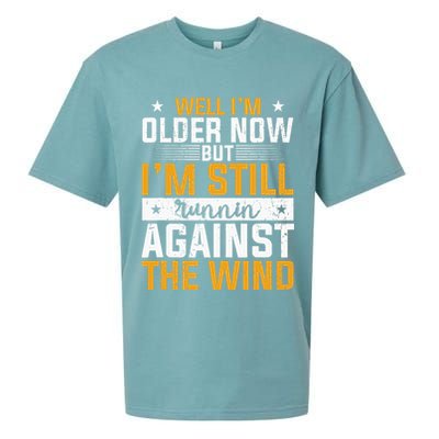 Well I’m Older Now But I’m Still Running Against The Wind Sueded Cloud Jersey T-Shirt