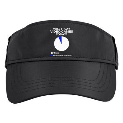 Will I Play Video Games Today Funny Gamer Gaming Adult Drive Performance Visor