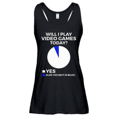 Will I Play Video Games Today Funny Gamer Gaming Ladies Essential Flowy Tank