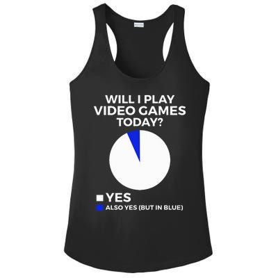 Will I Play Video Games Today Funny Gamer Gaming Ladies PosiCharge Competitor Racerback Tank