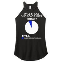 Will I Play Video Games Today Funny Gamer Gaming Women's Perfect Tri Rocker Tank