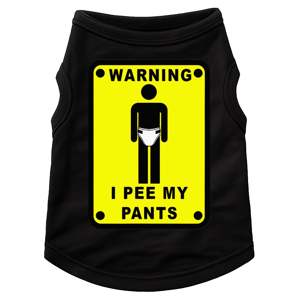 Warning I Pee My Pants Doggie Tank