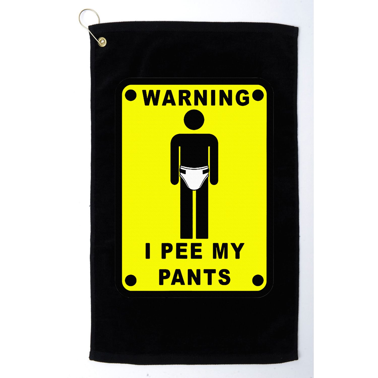 Warning I Pee My Pants Golf Towel