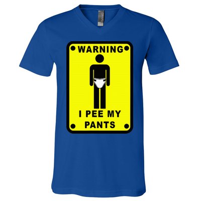 Warning I Pee My Pants V-Neck T-Shirt
