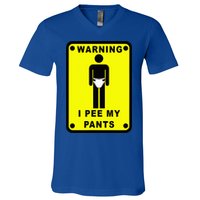Warning I Pee My Pants V-Neck T-Shirt