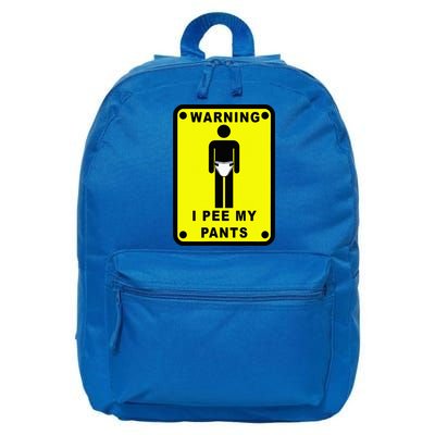 Warning I Pee My Pants 16 in Basic Backpack