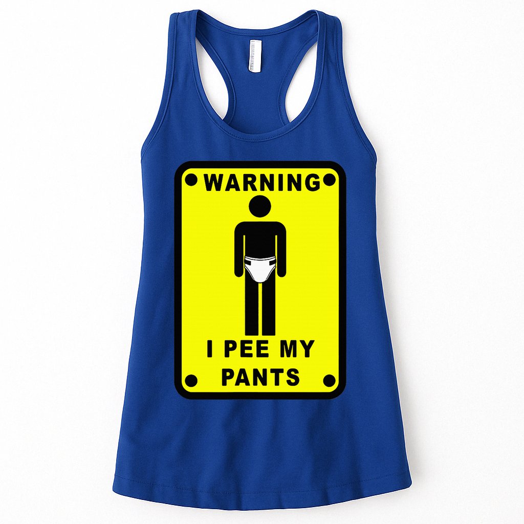 Warning I Pee My Pants Womens Tank Top