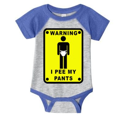 Warning I Pee My Pants Infant Baby Jersey Bodysuit