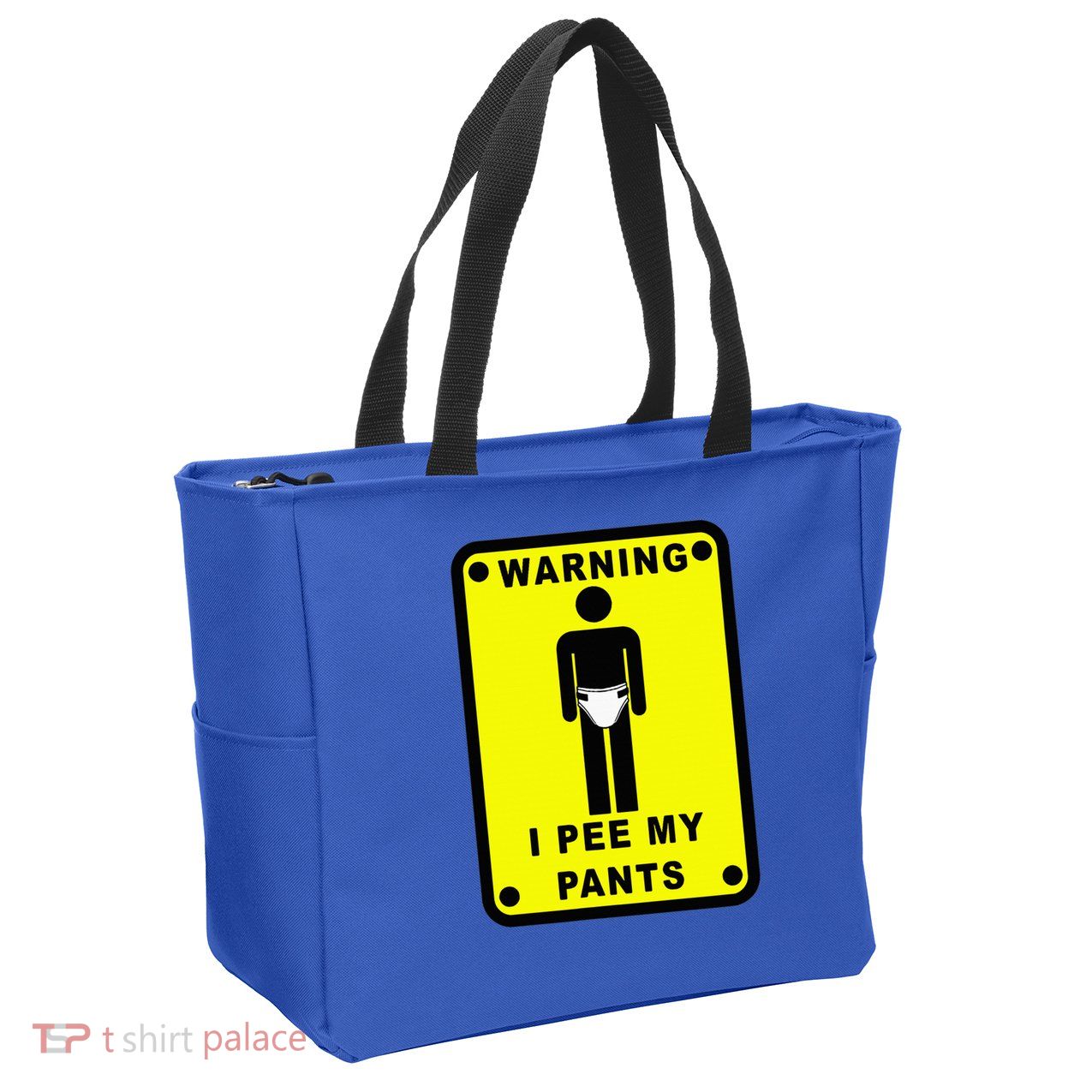 Warning I Pee My Pants Zip Tote Bag