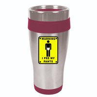 Warning I Pee My Pants 16oz Travel Tumbler