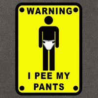 Warning I Pee My Pants Cotton Canvas Backpack