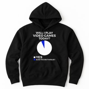 Will I Play Video Games Today Funny Gamer Gaming Hoodie